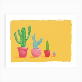 Cacti Fam Art Print