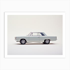 Toy Car 68 Dodge Dart White Art Print