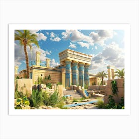 Egyptian Temple 10 Art Print