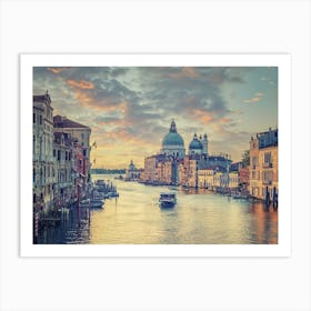 Grand Canal In The Morning Art Print
