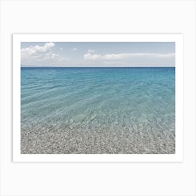 Turquoise Sea In Calabria, Italy Art Print