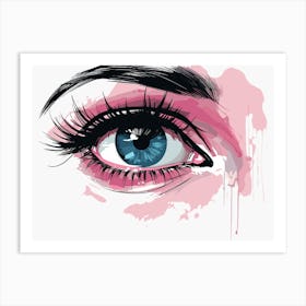 Pink Eye Art Print