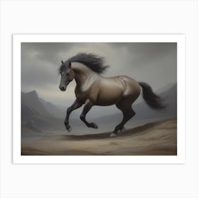 Black Horse 3 Art Print