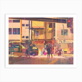 CROSSING Art Print