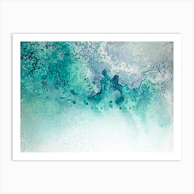 Turquoise Whispering 4 Art Print