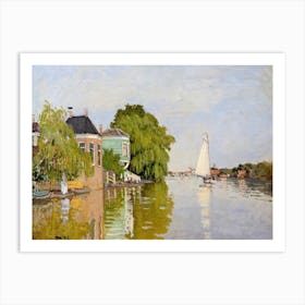 Houses On The Achterzaan (1871), Claude Monet Art Print