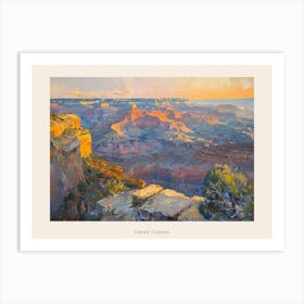 Western Sunset Landscapes Grand Canyon Arizona 1 Poster Art Print