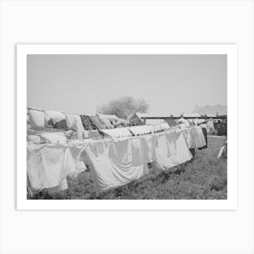 Laundry, Fsa (Farm Security Administration) Migratory Labor Camp Mobile Unit, Wilder, Idaho By Russell Lee Art Print