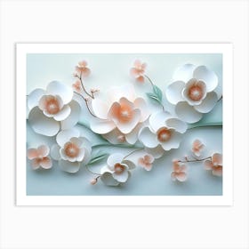 Paper Flowers 85 Art Print