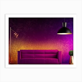 Autumn Themed Business Wallpaper Showcasing A Gradient Of Pink To Purple With A Splash Of Colorful Art Print