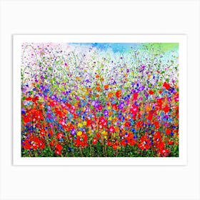 Wildflower celebration Meadows in spring Art Print