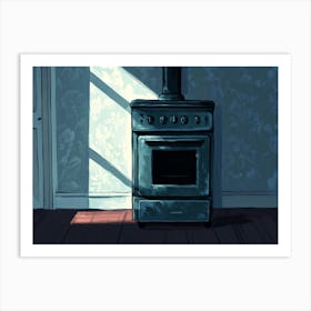 Stove In A Room Art Print