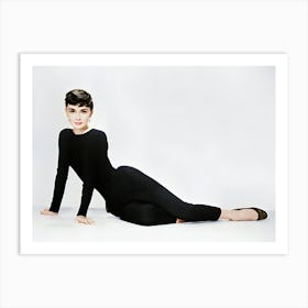 Audrey Hepburn Poses For Her Publicity Photo To Promote The Film Sabrina Art Print