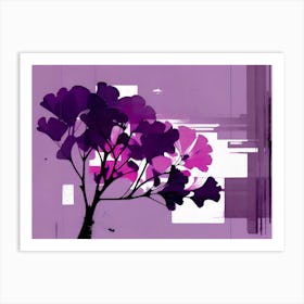 Purple Tree Art Print