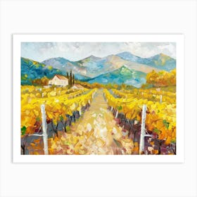 Vineyard Road 4 Art Print