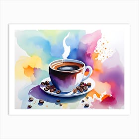 Coffee Painting 3 Art Print