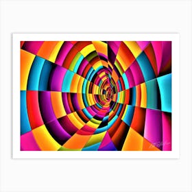 Abstract Vector Spaces - Abstract Vortex Art Print