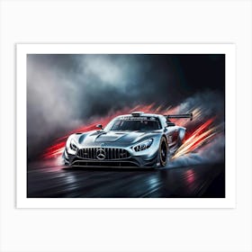 Mercedes Amg Gt Racing Car 2 Art Print