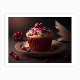 Cranberry Muffin Art Print