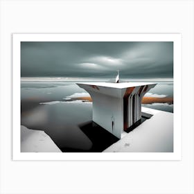 Building In The Snow 1 Art Print