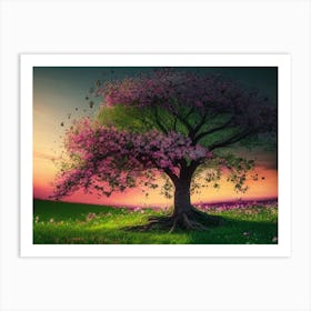 A Tree In The G 1 (1) Art Print