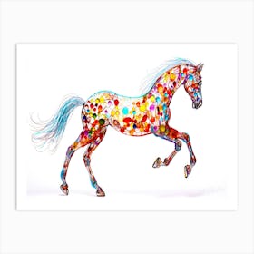 Crystal Pony - Pink Crystal Horse Art Print