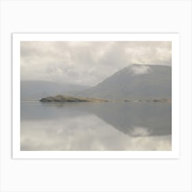 Reflections in the Lake Iceland Art Print