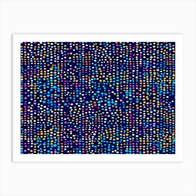 Vibrant Polka Dot Pattern Art Print