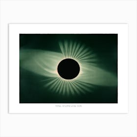 Astrology Total Eclipse Of The Sun Vintage Art Print