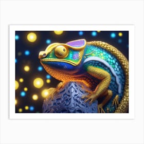 CyberPunk Karma Chameleon 1 Art Print