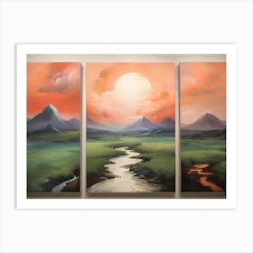 Leonardo Diffusion Xl Paintings Containing Landscapes 3 Art Print