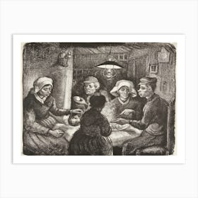 Composition Lithograph Of The Potato Eaters (1885), Vincent Van Gogh Art Print