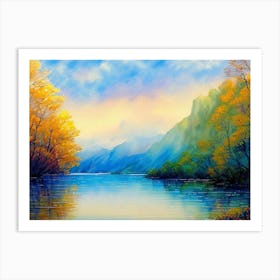 Autumn By The River 2 Art Print