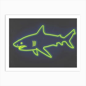 Neon Port Jackson Shark 2 Art Print