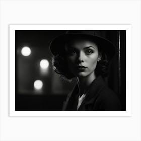 Woman In A Hat 4 Art Print