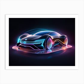 Futuristic Car 24 Art Print