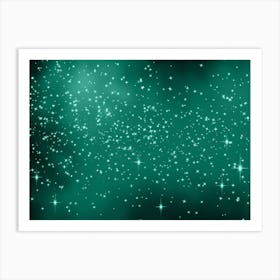 Tropical Rain Forest Shining Star Background Art Print