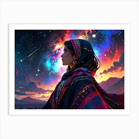 Woman In The Desert 8 Art Print