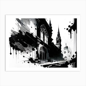 Black And White Painting 19 Art Print