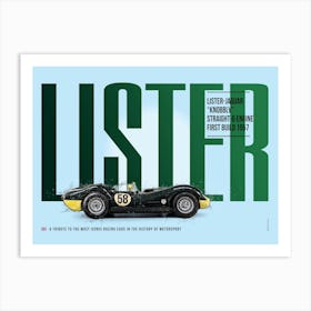 Lister-Jaguar "Knobbly" Tribute Art Print