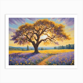 Tree In A Field 6 Art Print