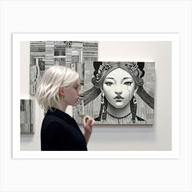 Portrait Of A Woman 20 Art Print