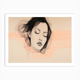 Woman'S Face Art Print