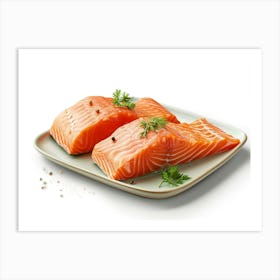 Two Salmon Fillets Art Print