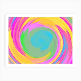 Abstract Swirl Painting Art Print
