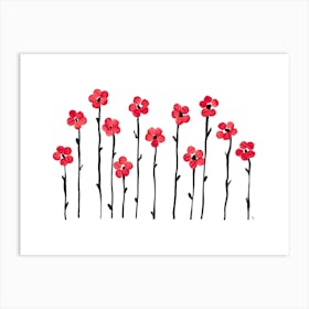 Poppies Horizontal Art Print