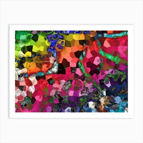 Abstraction Is A Modern Mosaic Art Print