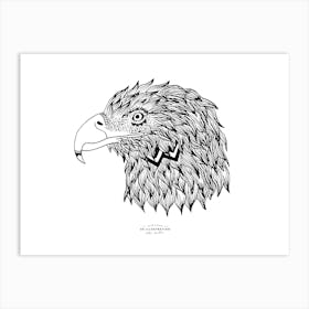Geometric Eagle Fineline Illustration Art Print