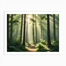 Path Through The Forest 1 Art Print