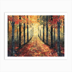 Autumn Path 7 Art Print